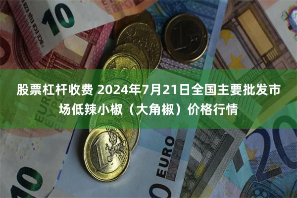 股票杠杆收费 2024年7月21日全国主要批发市场低辣小椒（大角椒）价格行情