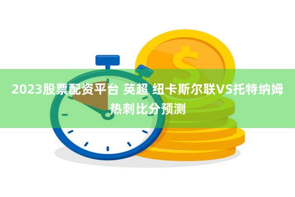 2023股票配资平台 英超 纽卡斯尔联VS托特纳姆热刺比分预测