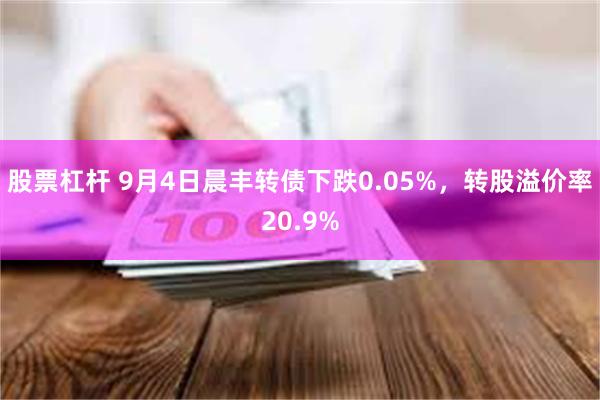 股票杠杆 9月4日晨丰转债下跌0.05%，转股溢价率20.9%