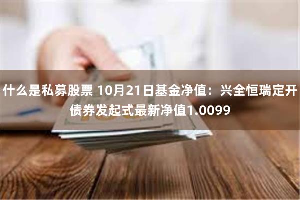 什么是私募股票 10月21日基金净值：兴全恒瑞定开债券发起式最新净值1.0099